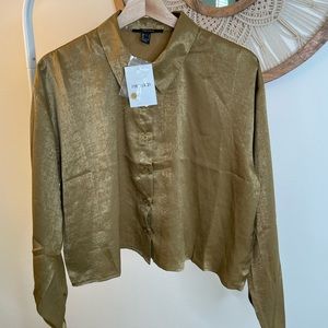 Forever 21 Long sleeve silk shirt